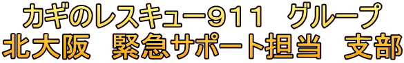 　カギのレスキュー９１１　グループ 北大阪　緊急サポート担当　支部 